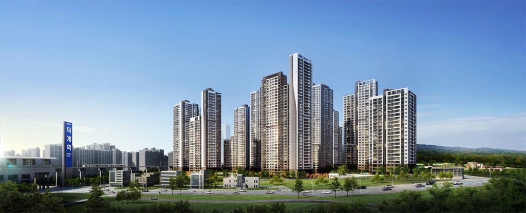 덕계역지웰엘리움 조감도